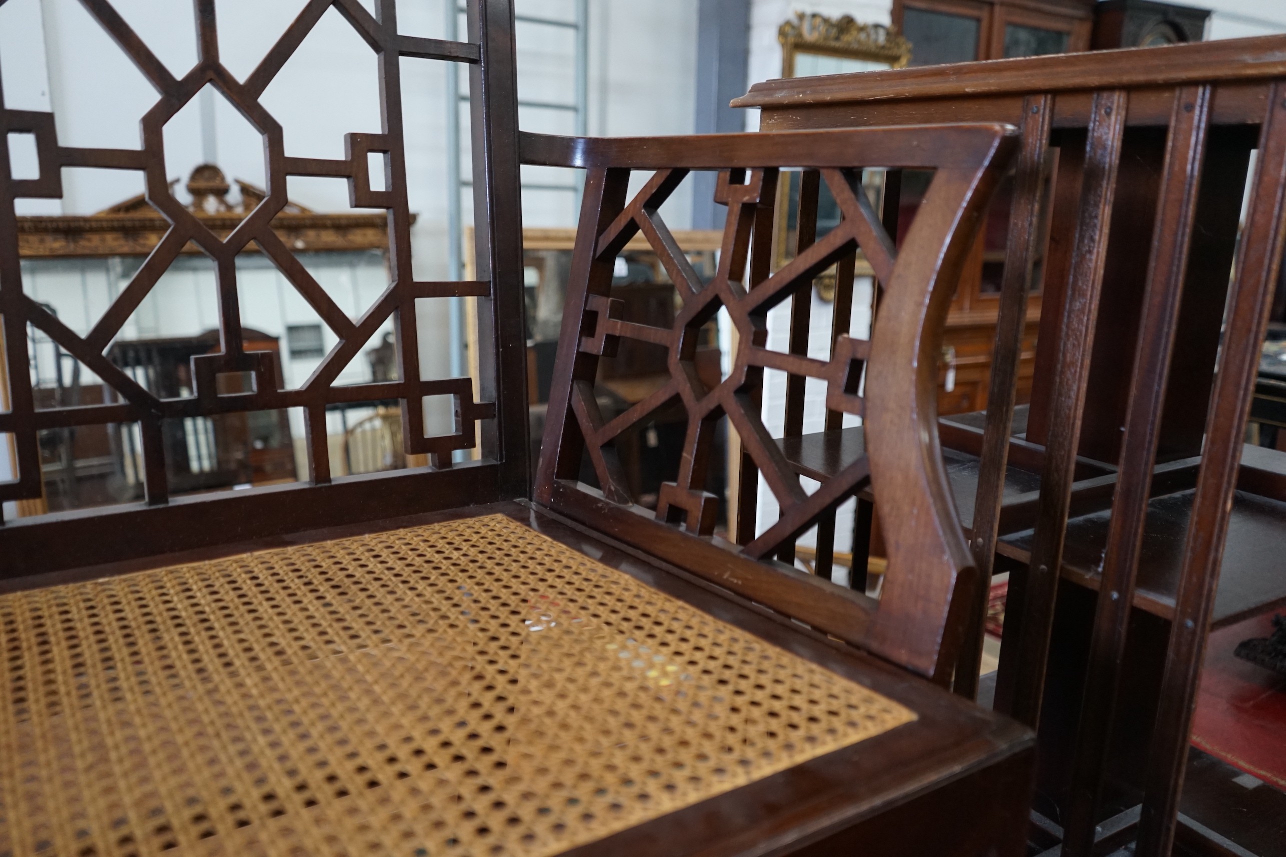 An Edwardian mahogany 